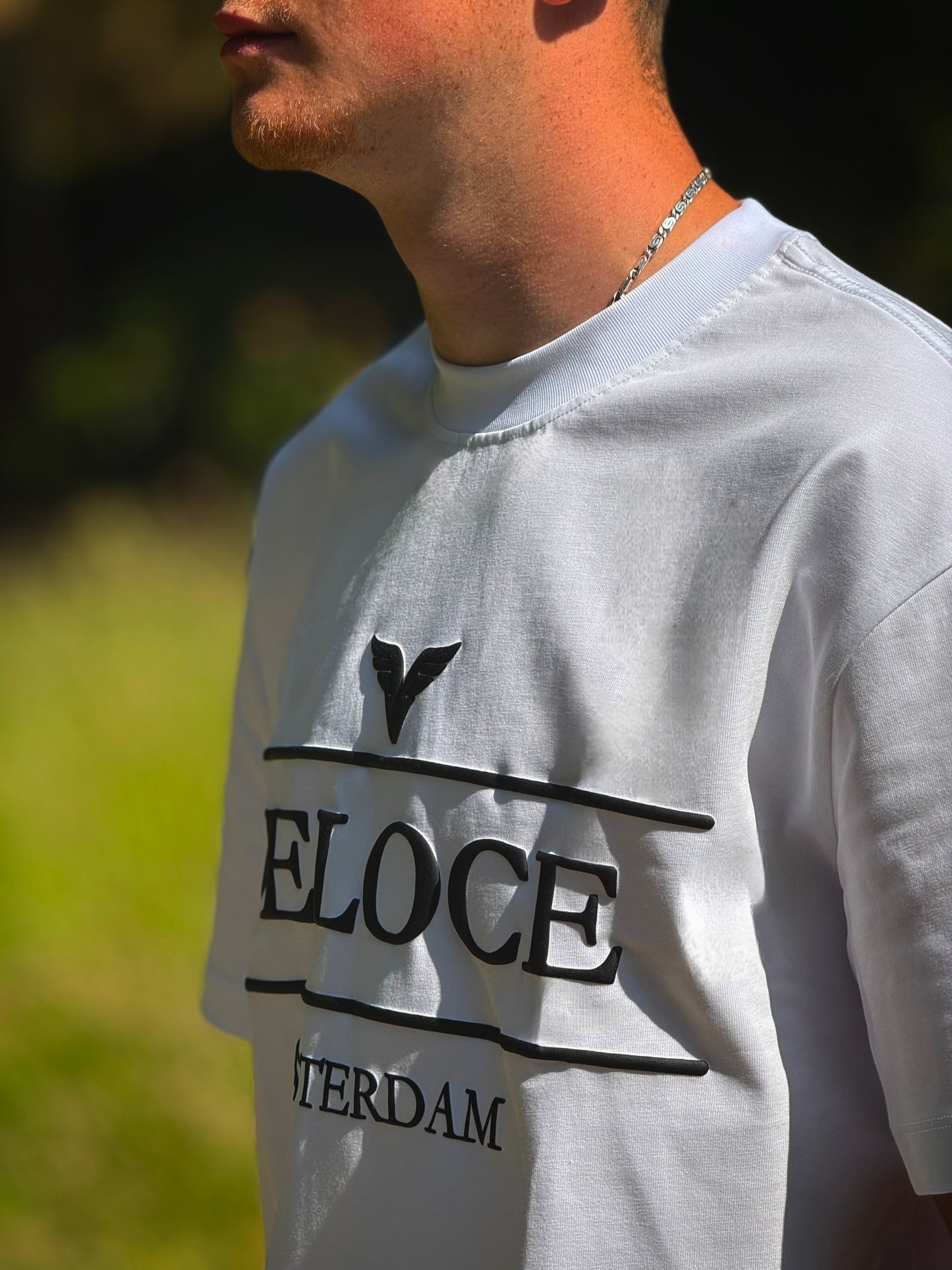 VELOCE AMSTERDAM - Oversized Tee - Wit