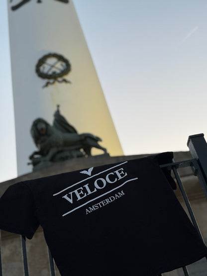 Veloce Amsterdam - Oversized Tee - Zwart