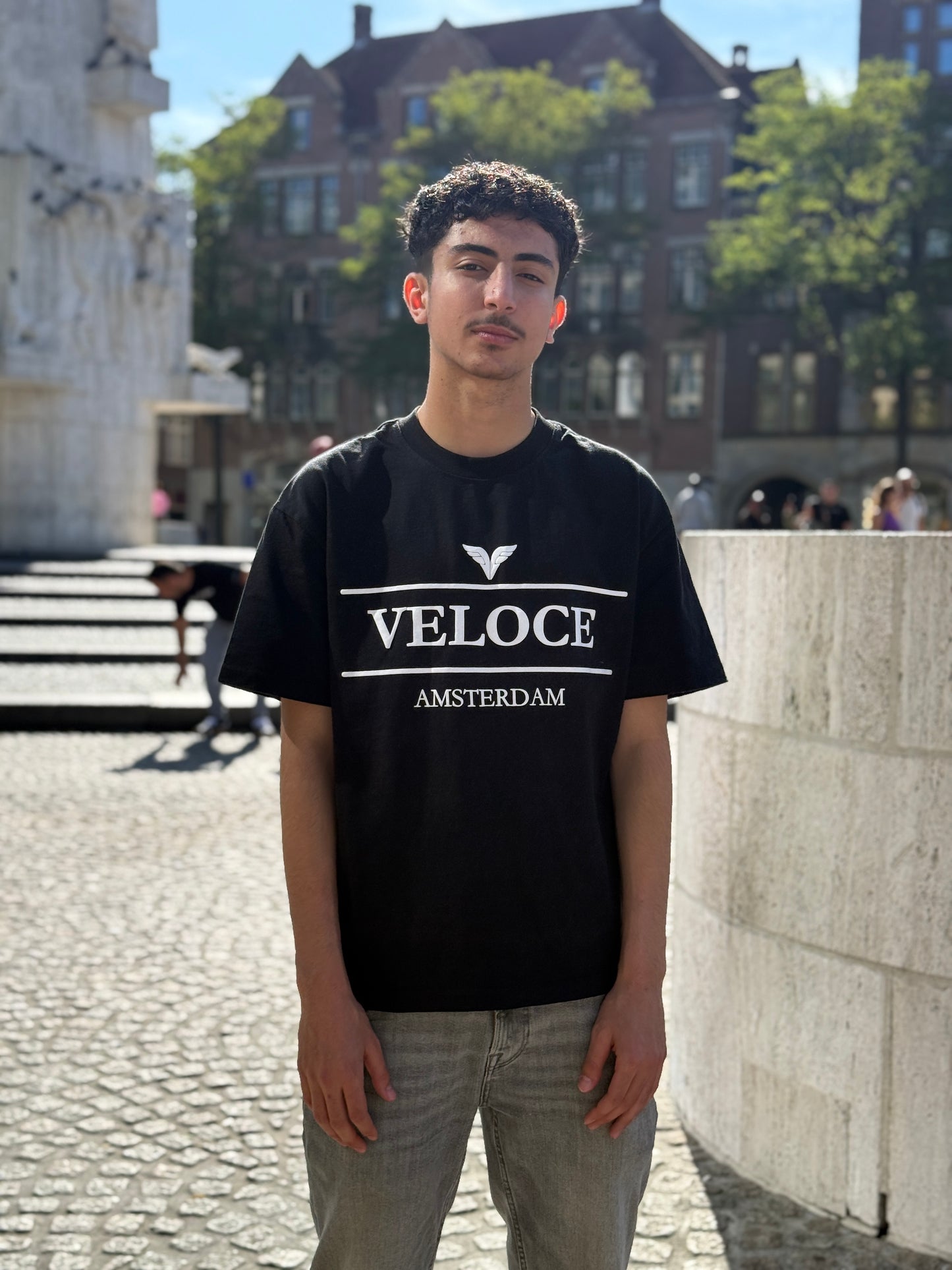 Veloce Amsterdam - Oversized Tee - Zwart